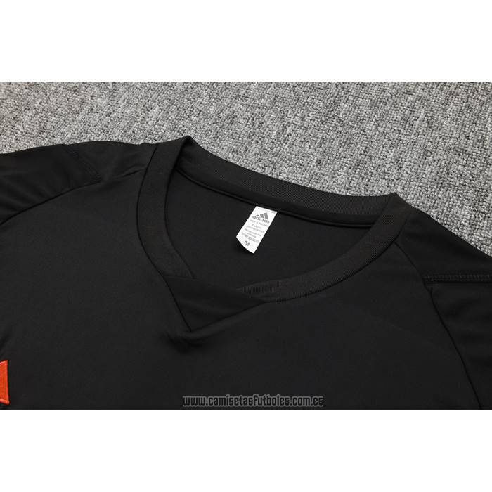 Chandal del Manchester United Manga Corta 2023-2024 Negro - Pantalon Corto